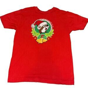 2025 BUC-EE'S Jingle All The Way Christmas Short Sleeve Red T-Shirt Size s